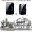 Wireless Doorbell Kit Waterproof 1000+ ft Range 60 Chimes 2