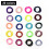Élastiques assortis arc-en-ciel (180 pièces) 6