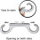 Zinc Alloy Double Ended Bolt Snap Clips 6 Pcs 4
