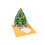 Cartão de Natal 3D Pop-up com Árvore de Natal e Luzes LED 3