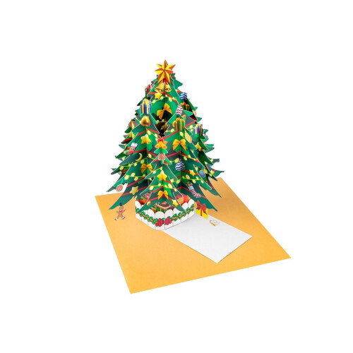 Cartão de Natal 3D Pop-up com Árvore de Natal e Luzes LED 2