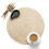 Rond bureauonderlegger met warmte-isolatie, beige, 35 cm 3