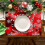 Rode, waterdichte kerstplacemats, 32x21 cm 4
