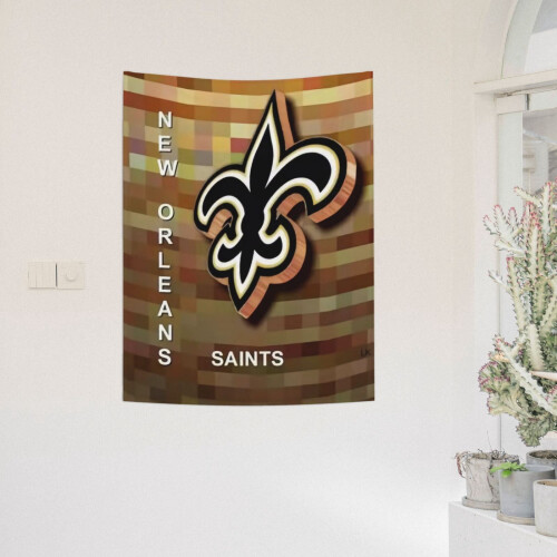 Saints Team Wall Tapestry 29x37 in Vertical 2