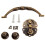 Antik bronze møbelhåndtag i vintagestil, 1 stk. 3