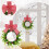 Mini Guirlanda de Natal Artificial para Porta, 30 cm (11,8 polegadas) 4