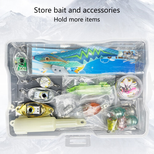 Plastic Fishing Tackle Box 6 Layers Clear 2