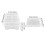 Plastic Fishing Tackle Box 6 Layers Clear 8