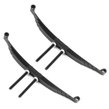 2 Satz Stahlblattfedern für 1/14 RC Traktor AnhäNger LKW Modellauto Upgrade Teile Ersatzteile ZubehöR, D