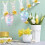 Hand Blown Glass Easter Egg Ornaments 2PCS 7