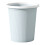Ribbed plastic trash can small 1.5-gallon 8
