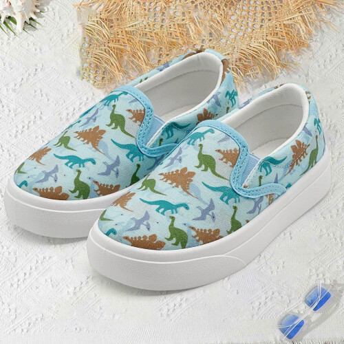 Blå sneakers för småbarnsflickor 1