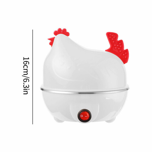 Electric Egg Cooker White 7-Egg Capacity 2