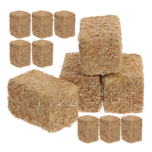 Mini hay bales simulation set 12 pcs autumn decoration 2