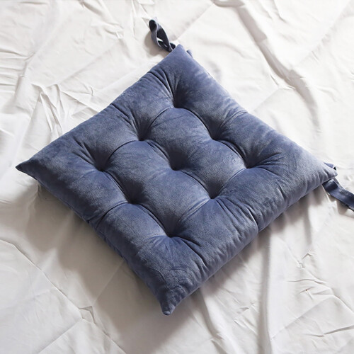 Cuscino quadrato per sedia da pranzo, grigio, 40 cm, 1 pezzo 2