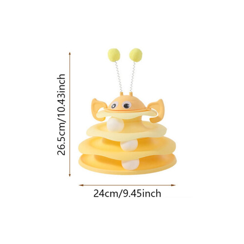Cat Toy Roller Turntable with 3 Balls 1