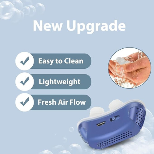 Anti-Snoring Device Blue Twin Turbine Adjustable Wind Force 2