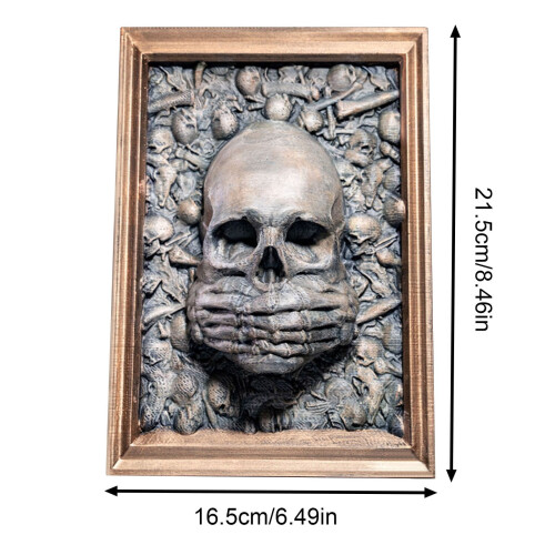 Gothic Resin Photo Frame Set of 3 Grey 2