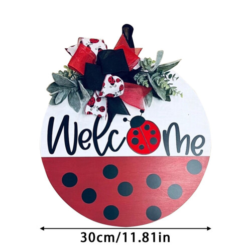 Décoration murale florale - Panneau de bienvenue 30x30cm 2