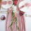 Bohemsk bordløper rosa krøllete polyester 70x35 tommer 5