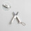 Morandi Mini Scissors Portable Retractable Folding Gray 2