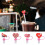 Valentine's Day silicone straw cover cap 1 piece 3