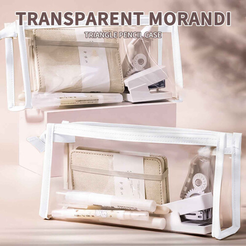 Estojo transparente para lápis com zíper (1 unidade) 2