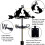 Δείκτης κατεύθυνσης ανέμου από σίδερο Weathervane 265x358mm 3