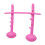 Inflatable high jump bar game prop pink 4