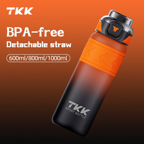 QUTETN TKK600/800/1000ml Αθλητικό Μπουκάλι Νερού Tritan, Φορητό, Αδιάβροχο Πλαστικό Ποτήρι, 1