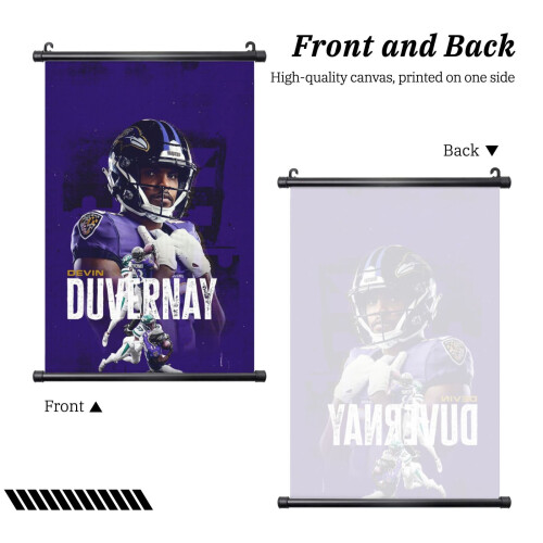 Ravens Football PVC-Wandbild Schwarz 1