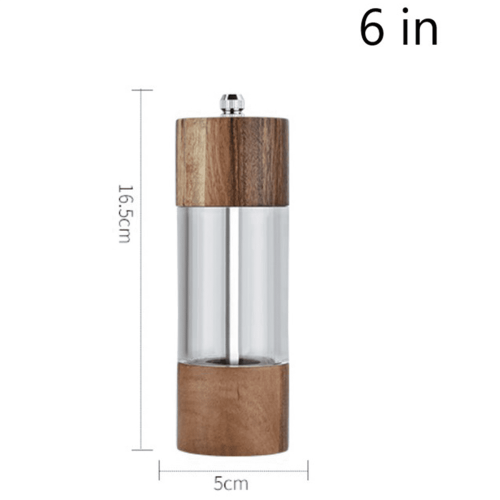 Pfeffermühle mit transparentem Keramikkern, 4er-Pack 1