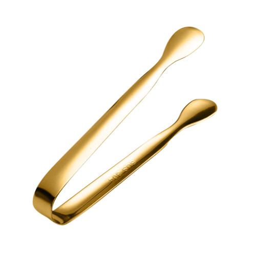 Pinces à glaçons en acier inoxydable doré (1 paire) 1