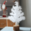 Mini White Christmas Tree with Wooden Base 30 cm 5