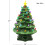 Ceramic Christmas Tree with LED Lights 12 Inches Green 6