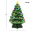 Ceramic Christmas Tree with LED Lights 12 Inches Green 7