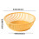 Fruit Cleaning Bowl with Strainer Yellow 1pc 3