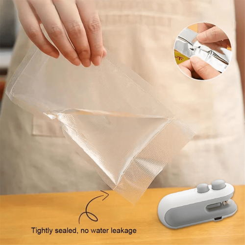 Mini seladora térmica para sacos plásticos de alimentos (2 unidades) 2