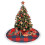 Weihnachtsbaumrock mit Fransen, Spitze, Tartan, 76 cm 4