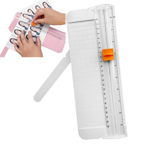 Paper cutter with side ruler for A4 paper trimming 1