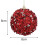 Christmas Ball Ornament Red Glitter 8 cm 2
