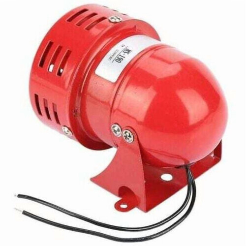 Εξωτερική σειρήνα συναγερμού 220V 120dB Κόκκινη μεταλλική κόρνα 2