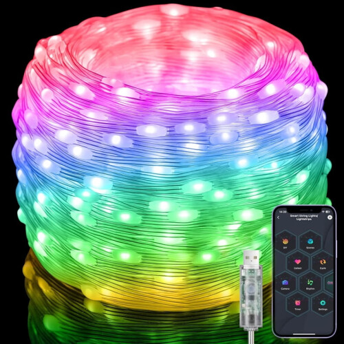 Φωτάκια νεράιδας για το Halloween RGB100-LED66-ft σύρμα χαλκού 1