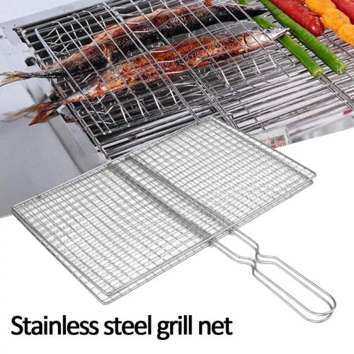 Grillkurv i rustfrit stål 30x20 cm 1