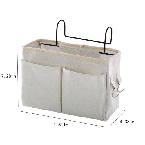 Panier de rangement suspendu de chevet (2 pièces) 1