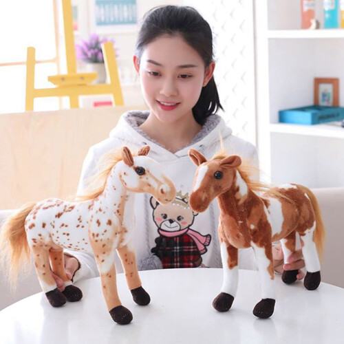 3D plush horse throw pillow 30 cm and 60 cm 2