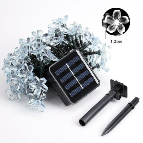 Solar Cherry Blossom Lights Weatherproof 10m 2