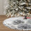 Weihnachtsbaumrock mit Fransen und Spitze, silber, 36 Zoll 3