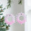 Christmas Pink Gradient Acrylic Pendant 1 Piece 2