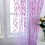 Bifavgk Willow Voile Sheer Curtain Panel Purple 7